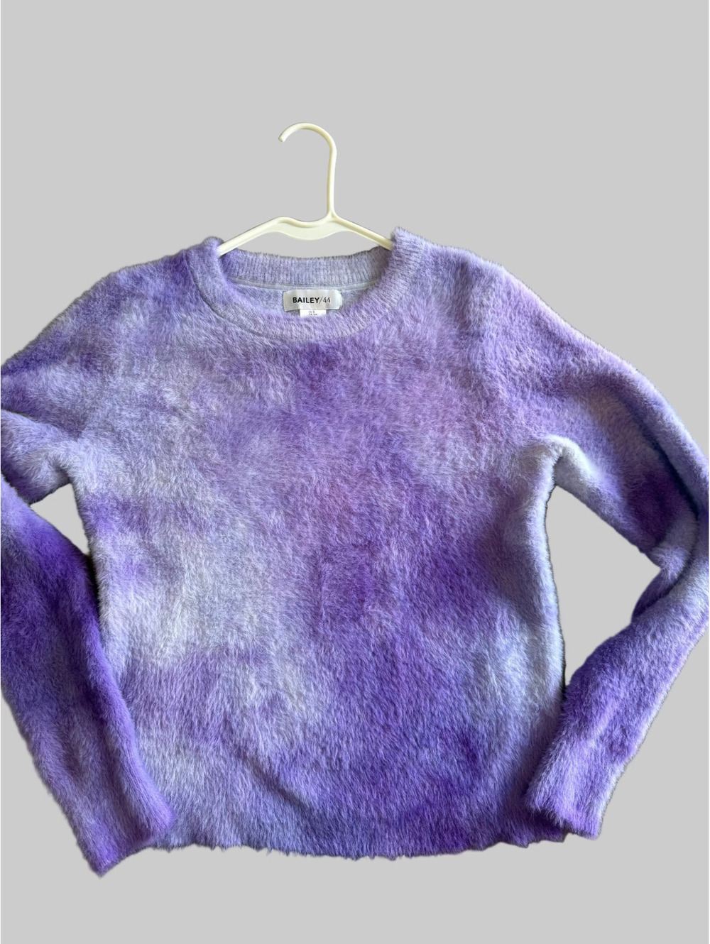 Bailey/44 Purple & Lavender Fuzzy Ombre Sweater – Size Small